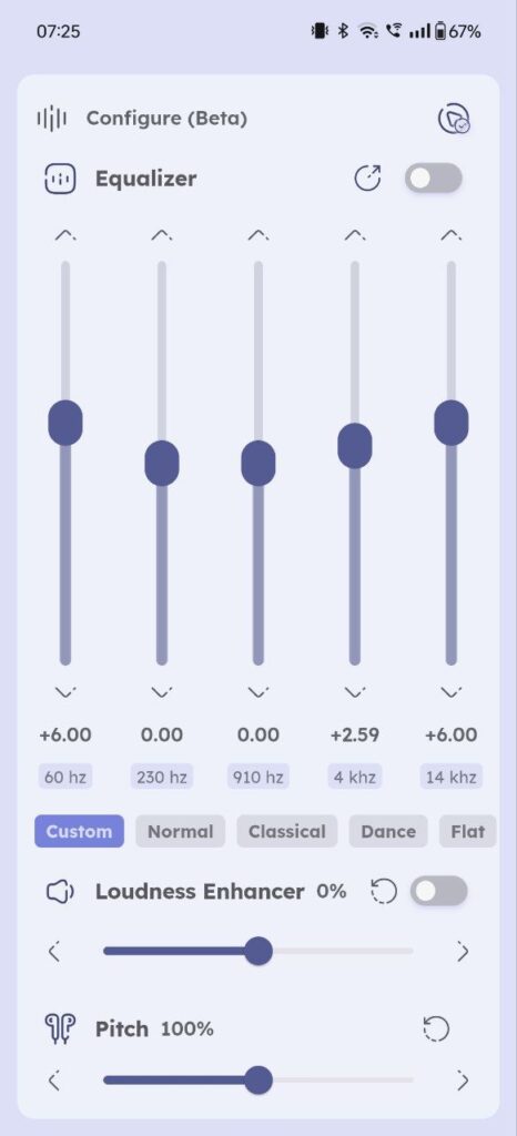 namida app equalizar